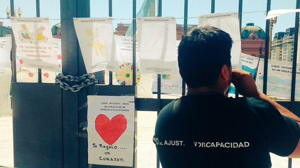 Marcha de los dibujos contra el ajuste en discapacidad