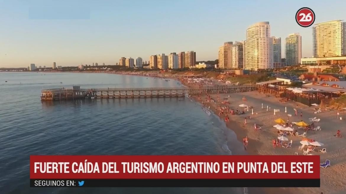 Caída de turismo argentino en Punta del Este