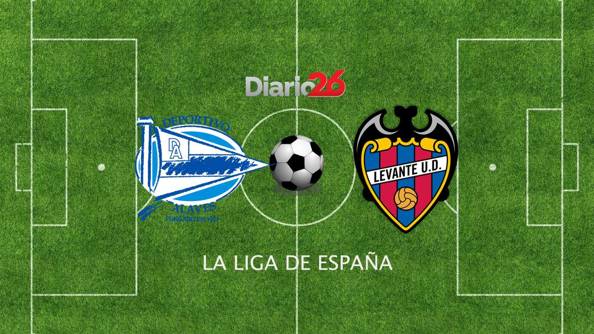 Liga de España: Levante, Deportivo Alavés, Diario 26