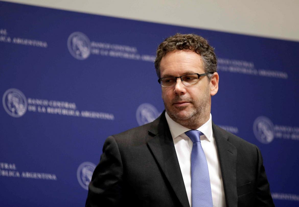 Presidente de Banco Central, Guido Sandleris, conferencia de prensa, REUTERS
