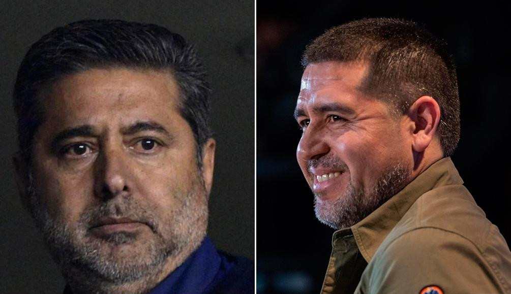 Daniel Angelici y Juan Román Riquelme