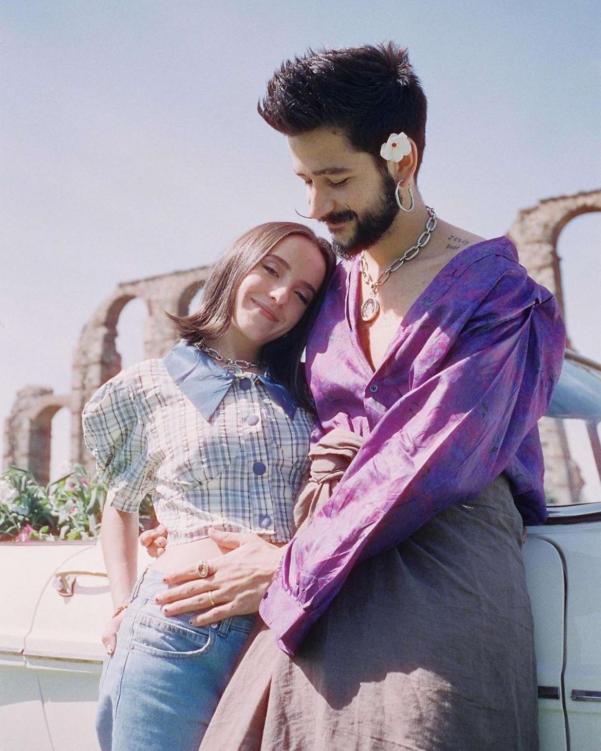 Evaluna Montaner junto a Camilo