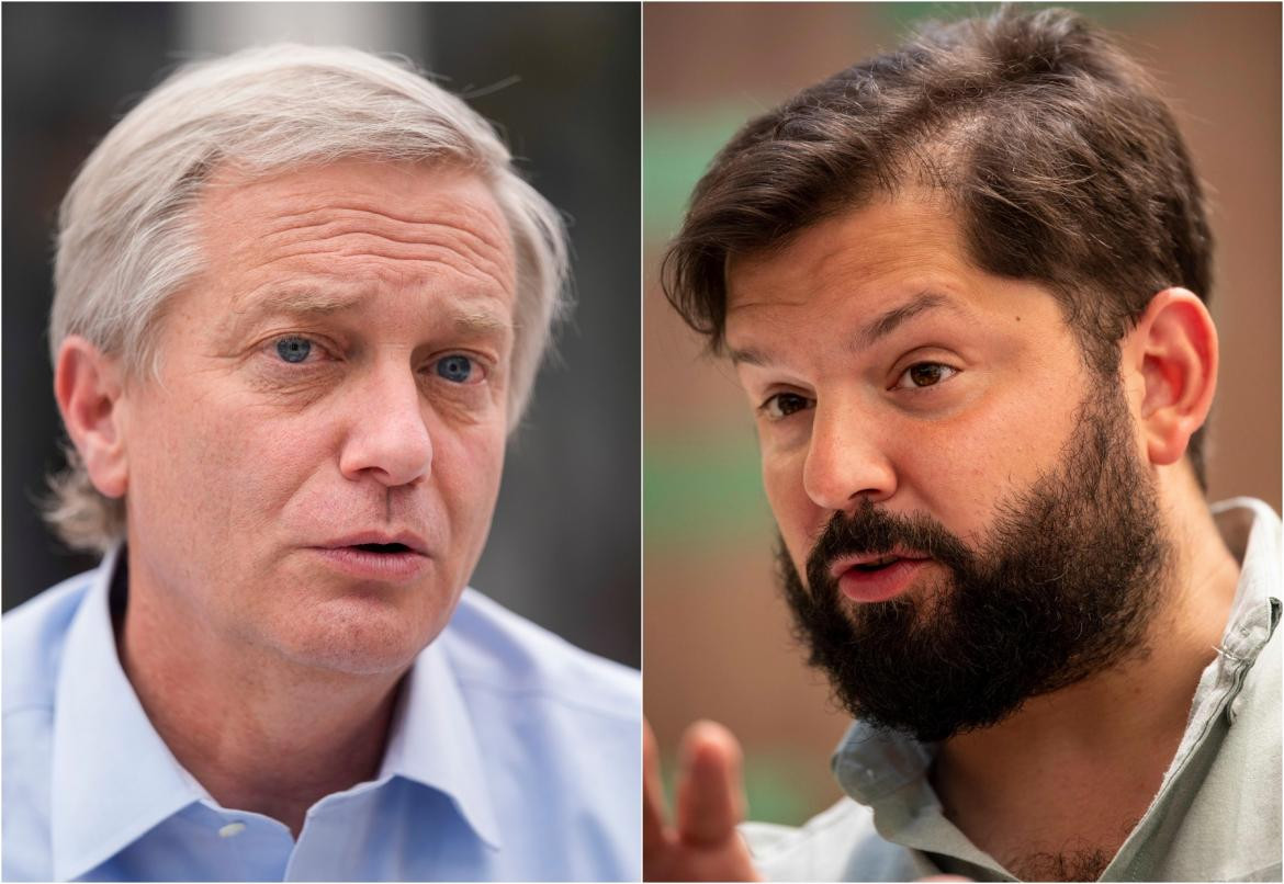 José Antonio Kast y Gabriel Boric candidatos a presidente en Chile.