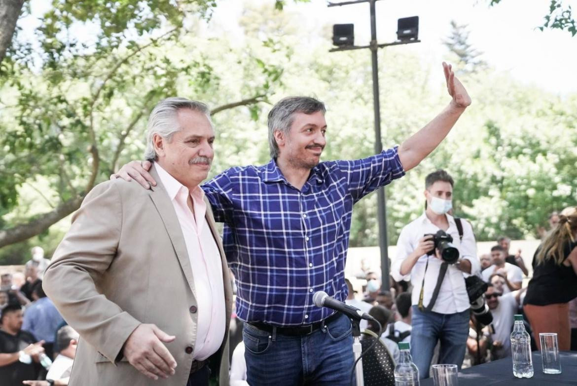 Máximo Kirchner asume como presidente del PJ bonaerense junto a Alberto Fernández
