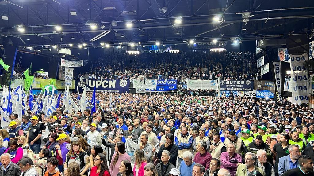 Acto de la CGT, Foto Twitter Sebastian Dumont @tomy2430