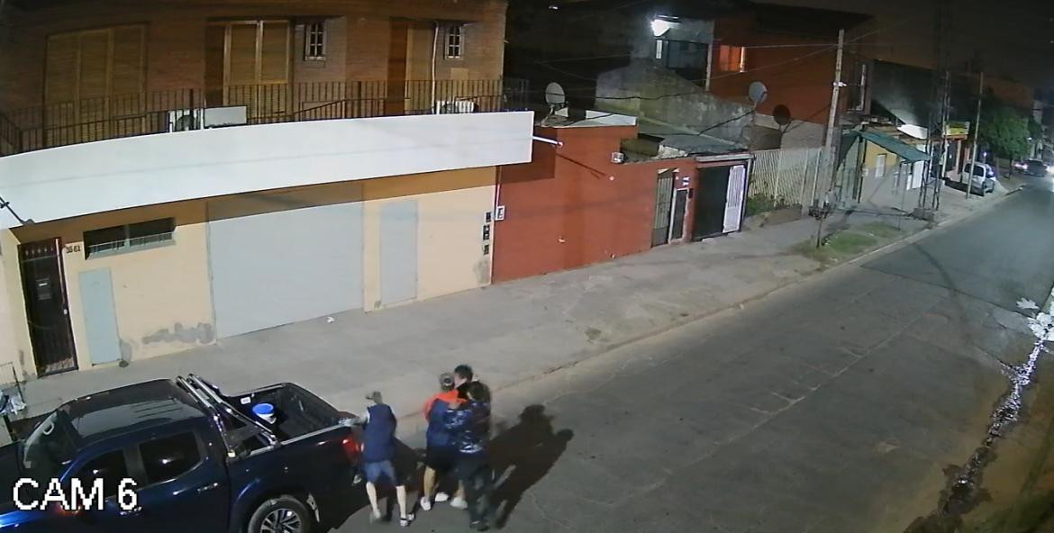 Robo piraña en San Justo. Foto: Captura de video.