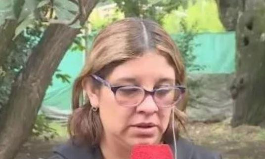 La esposa del chofer asesinado en Virrey del Pino. Foto: captura de pantalla.