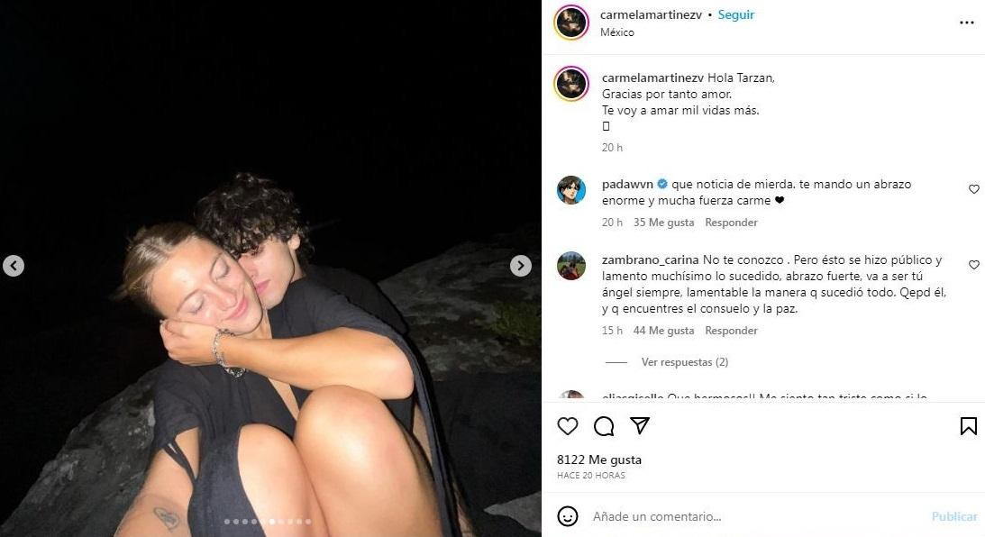 La desgarradora publicación de la novia de Benjamín Gamond. Foto: NA.