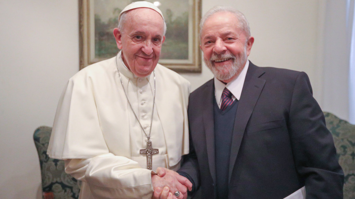 Papa Francisco y Lula. Foto: Reuters
