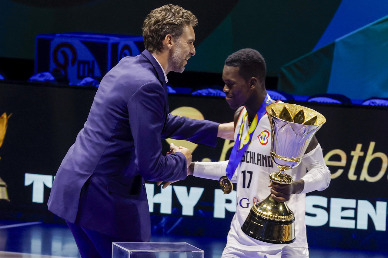Dennis Schröder, elegido como mejor jugador del Mundial de básquet. Foto: EFE.