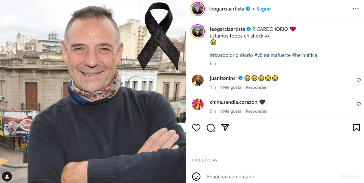 Leo García también se despidió. Foto: Instagram.