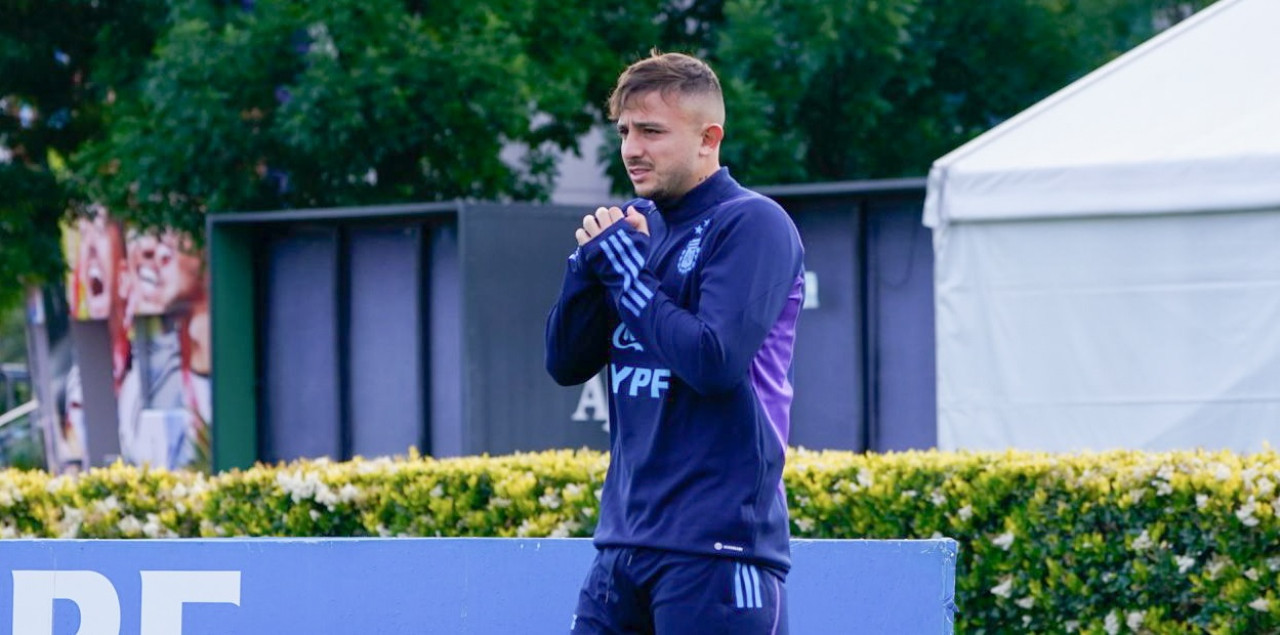 Pablo Maffeo en la Selección argentina. Foto: NA