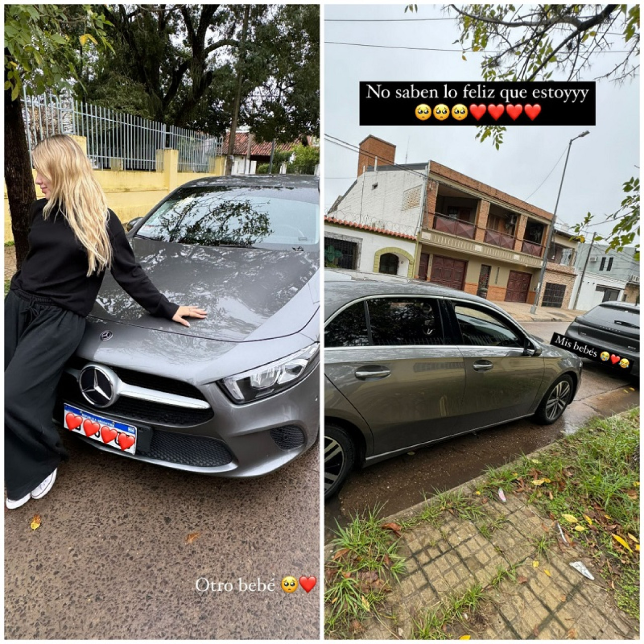 Los dos autos de alta gama de Coti Romero. Foto: Instagram @cotyrommero.