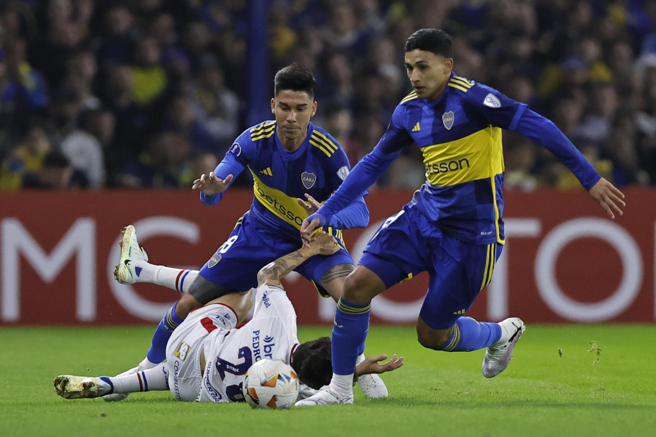 Boca empató con Fortaleza. Foto: EFE.