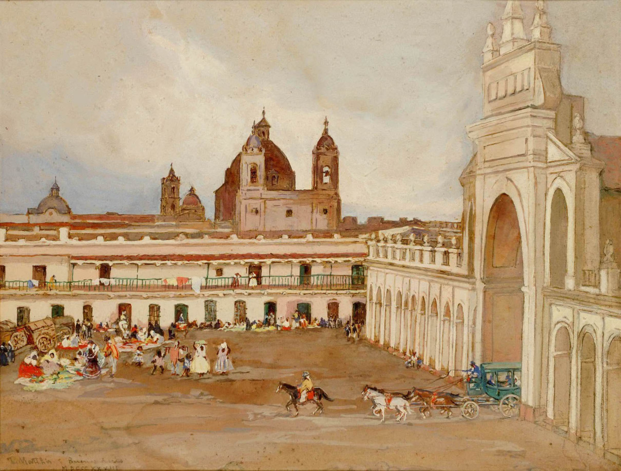 Plaza Victoria, hoy Plaza de Mayo