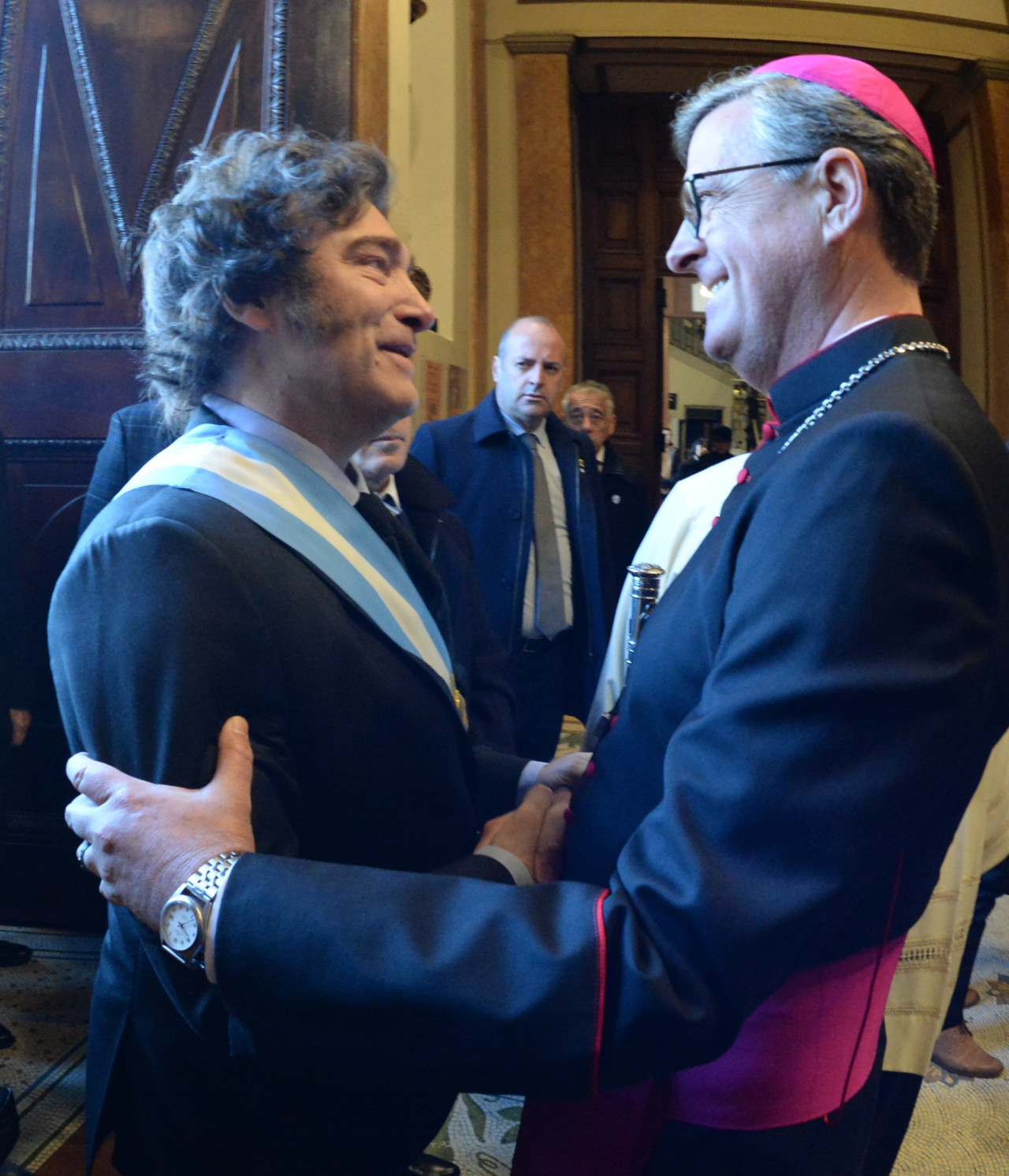 Javier Milei participó de la celebración del Tedeum del 25 de Mayo en la Catedral Metropolitana. Foto: Presidencia.