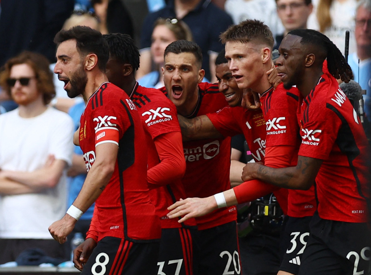 Final de la FA Cup, Manchester United vs. Manchester City. Fot: REUTERS.