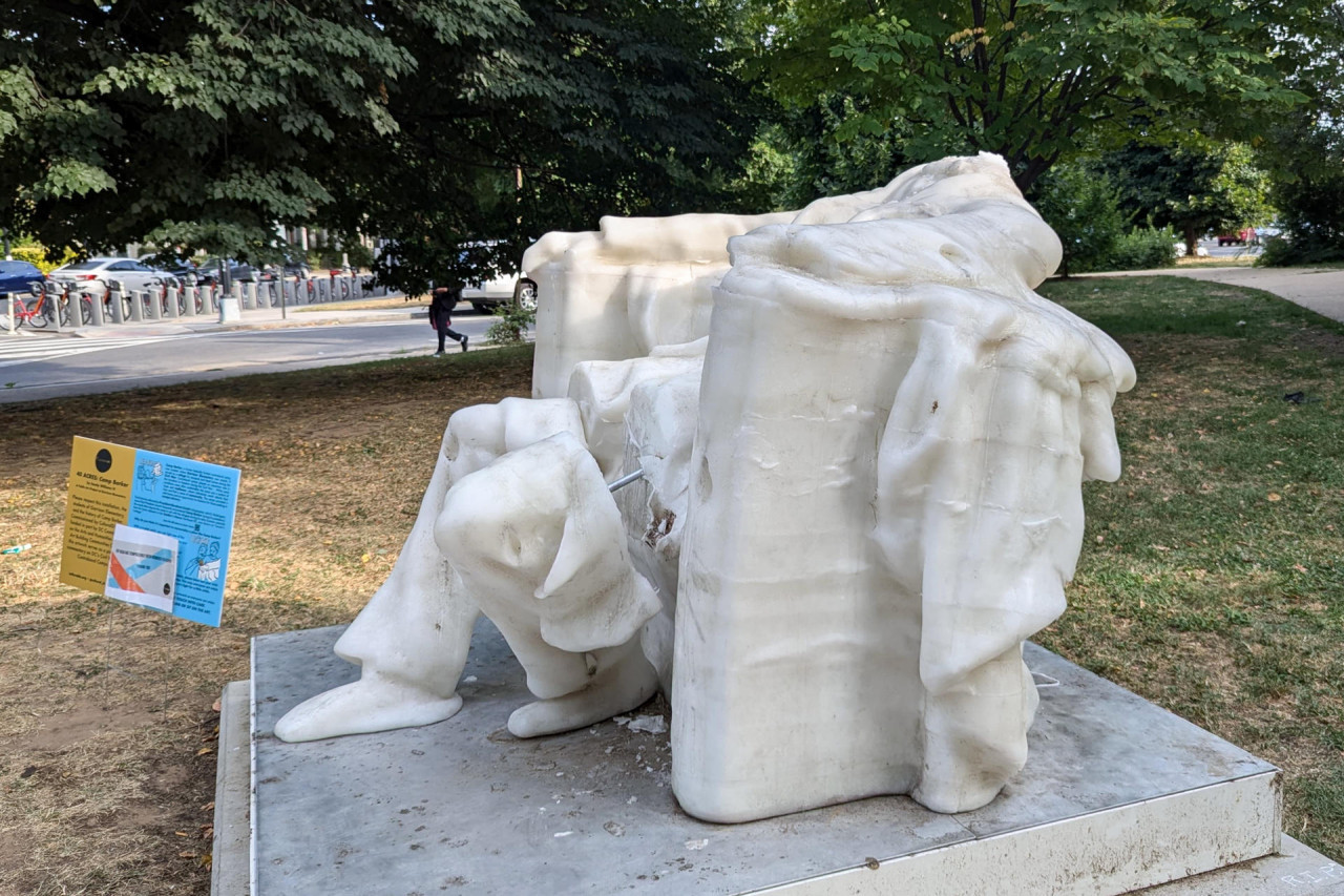 Estatua de Lincoln . Foto: EFE