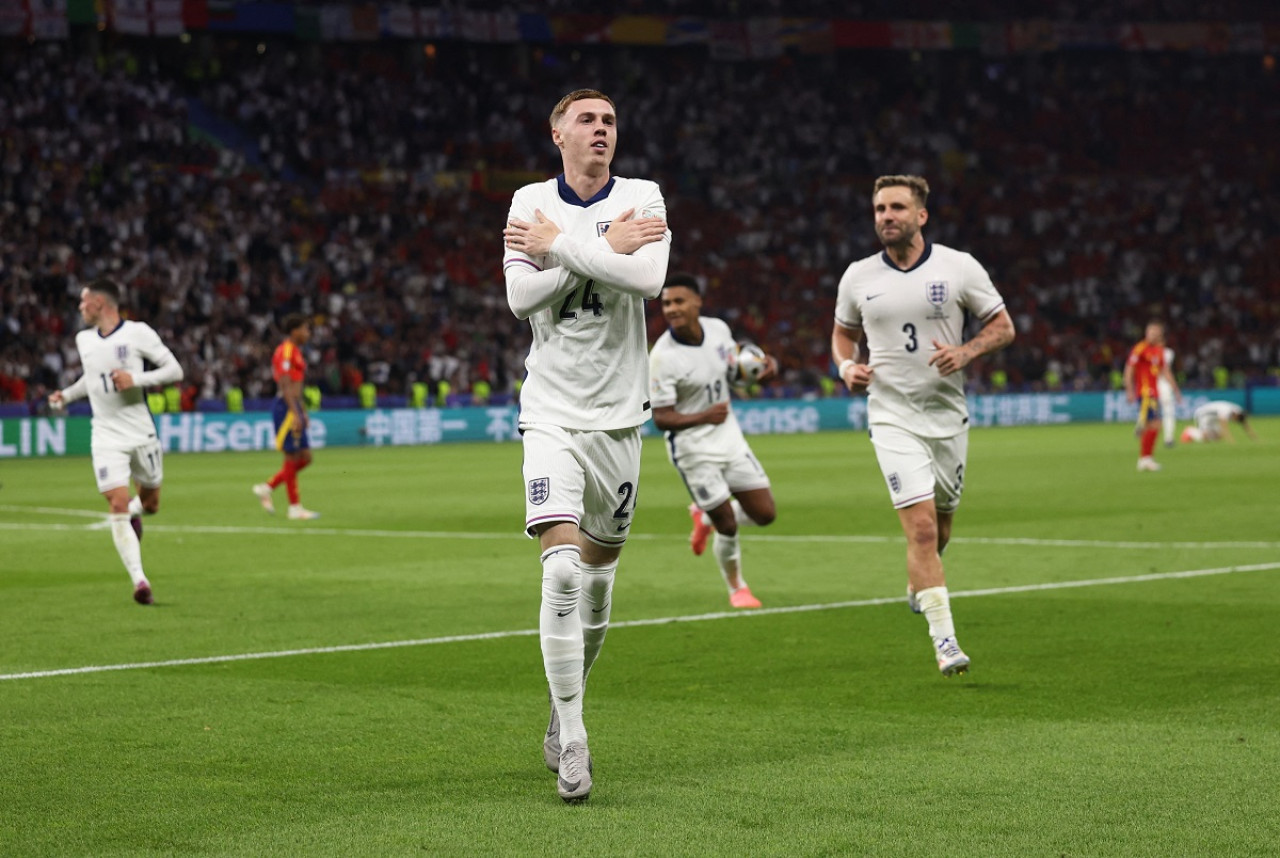 Cole Palmer; España vs. Inglaterra; Eurocopa 2024. Foto: Reuters.