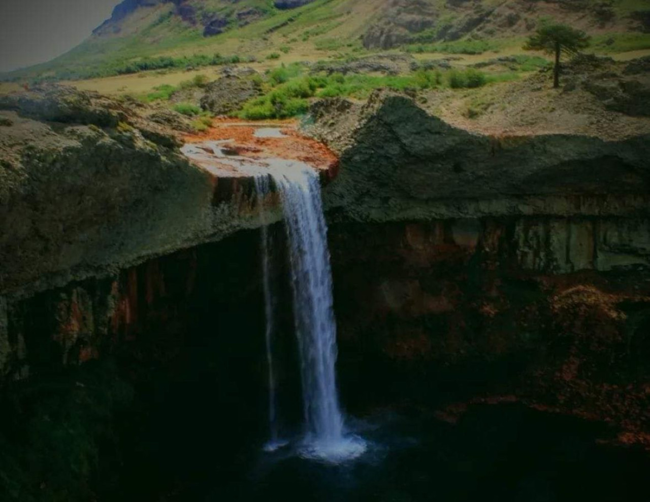 Salto del Agrio, Neuquén. Foto: X