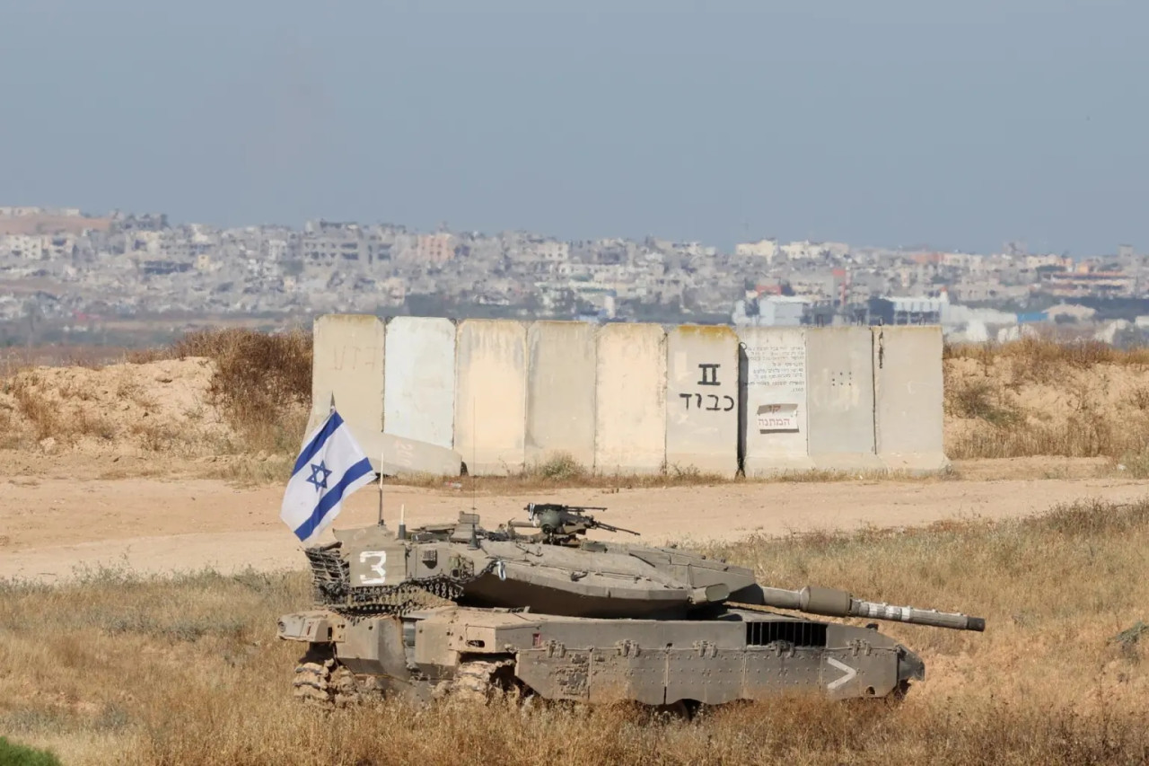 Tanque Israelí en la frontera con Gaza. Fuente: EFE