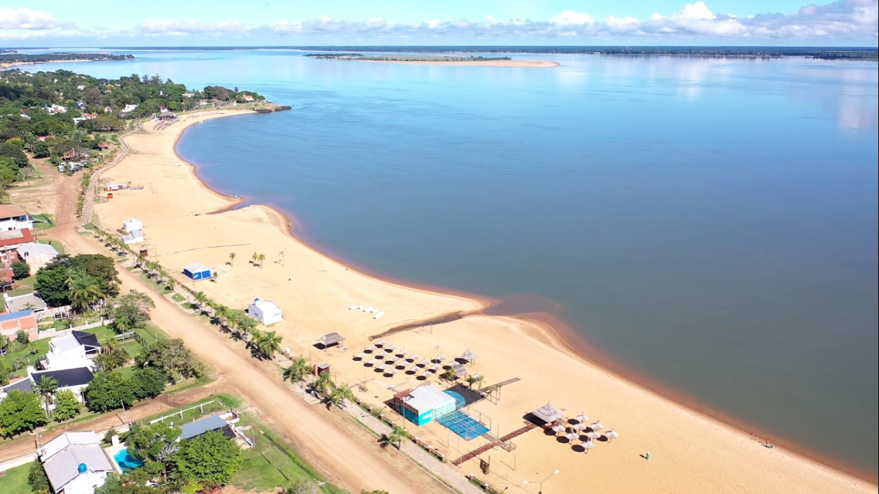 Balneario paso de la patria, en Corrientes. Foto: X