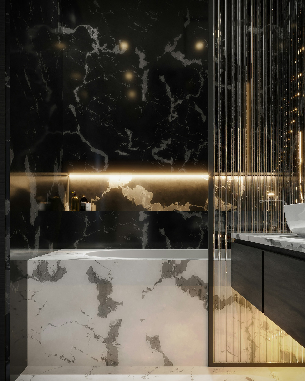 Mampara de baño. Fuente: Pexels
