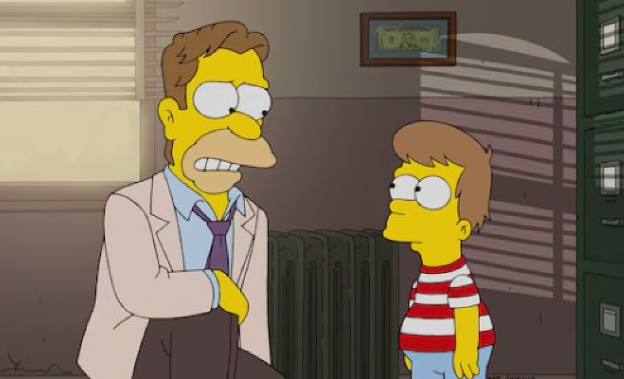 Homero y Abe Simpson. Foto: X