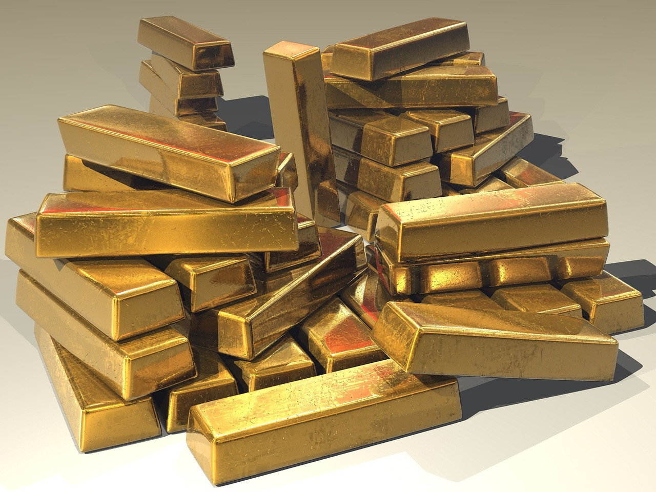 Lingotes de oro. Foto: Pixabay.