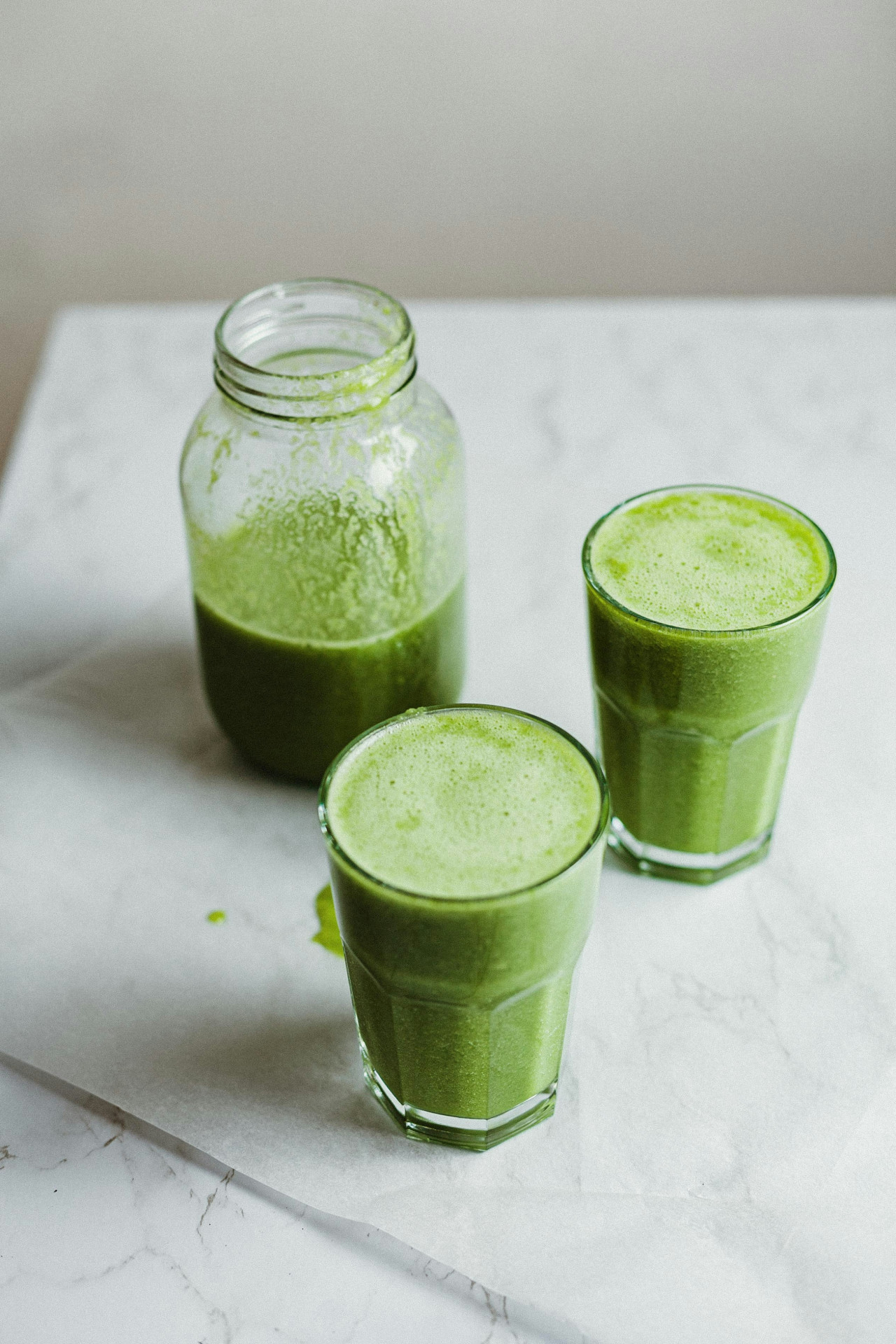 Jugos verdes. Fuente: Unsplash.