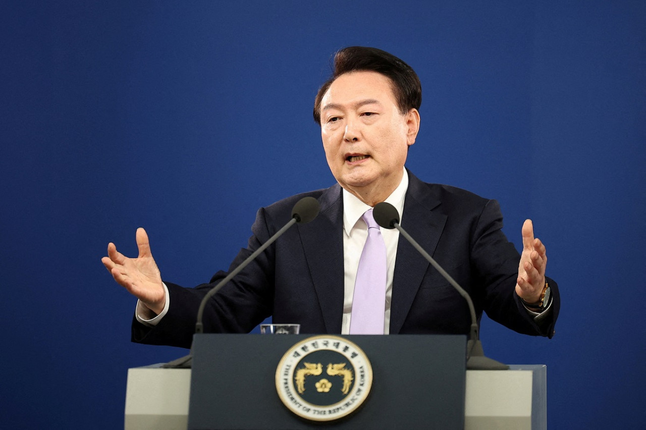 Yoon Suk Yeol, el presidente de Corea del Sur. Foto: Reuters.