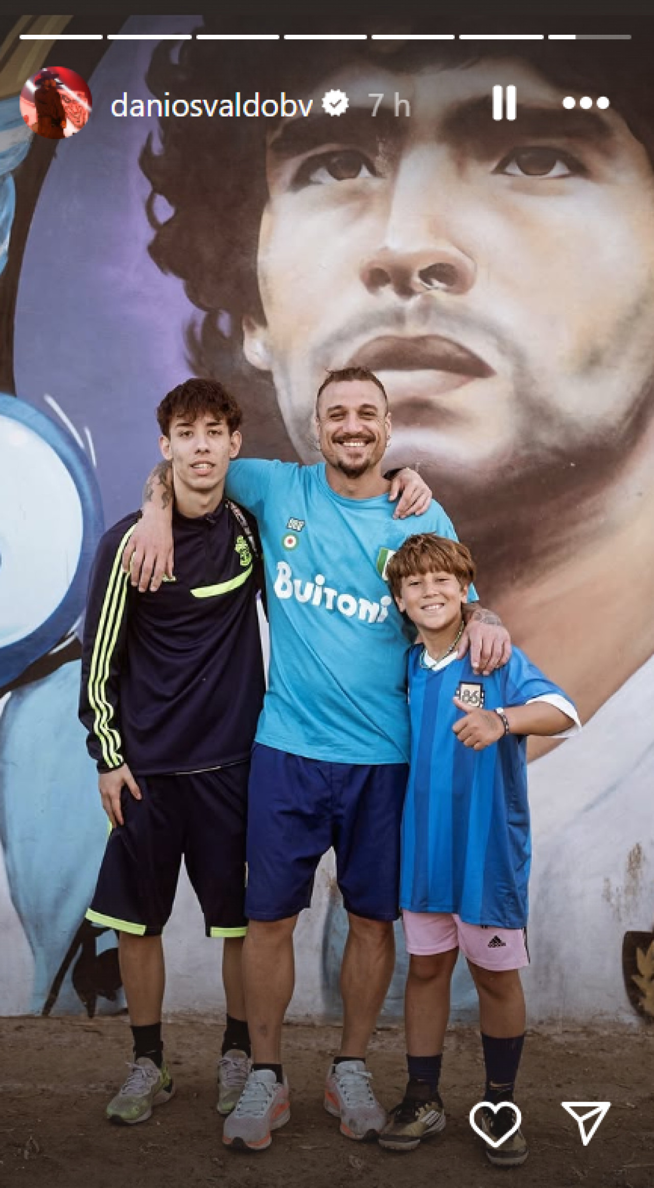 La historia de Daniel Osvaldo. Foto: Instagram.
