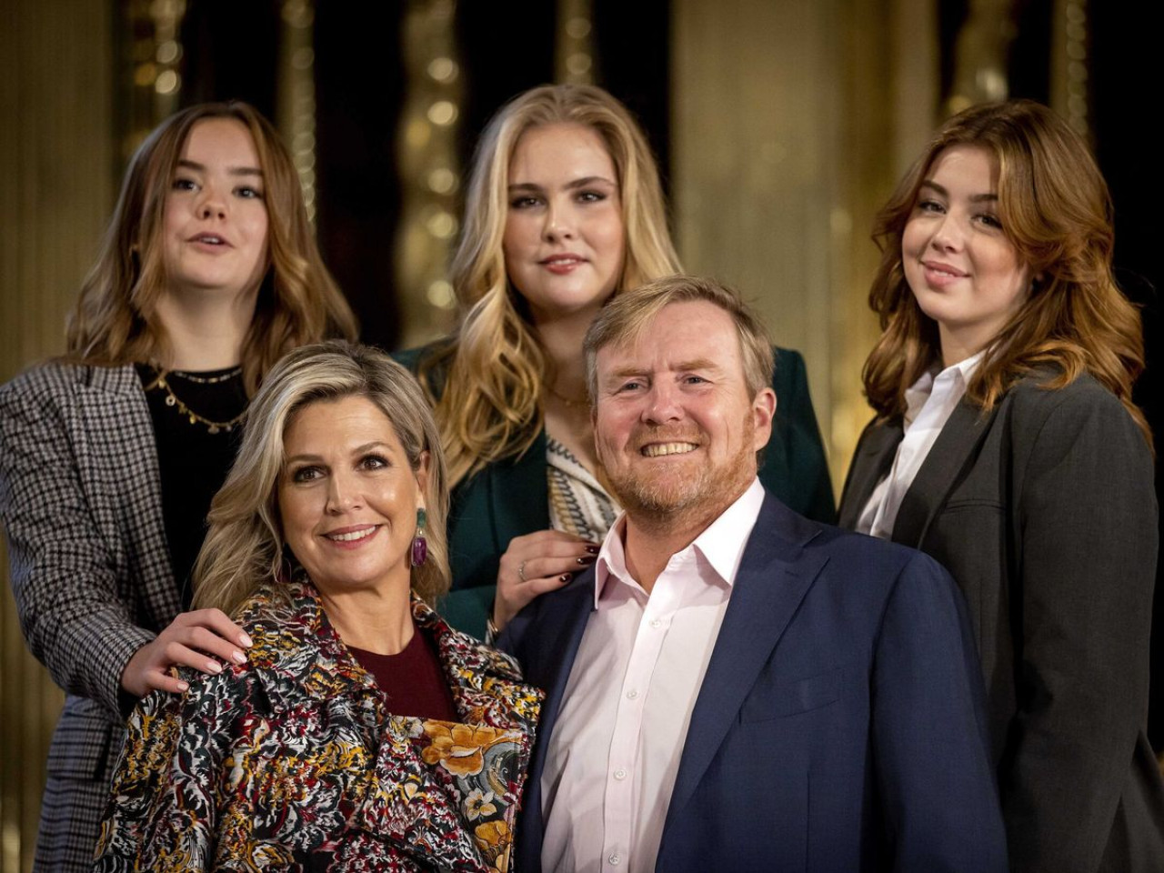 La reina Máxima y la familia real holandesa. Foto: Reuters.