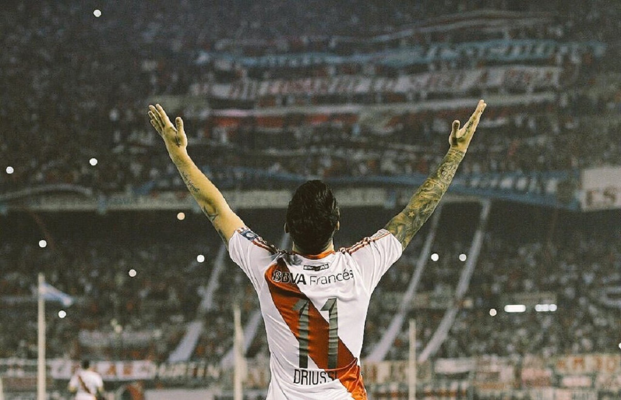 Sebastián Driussi en River. Foto: Instagram @sebadriussi.11