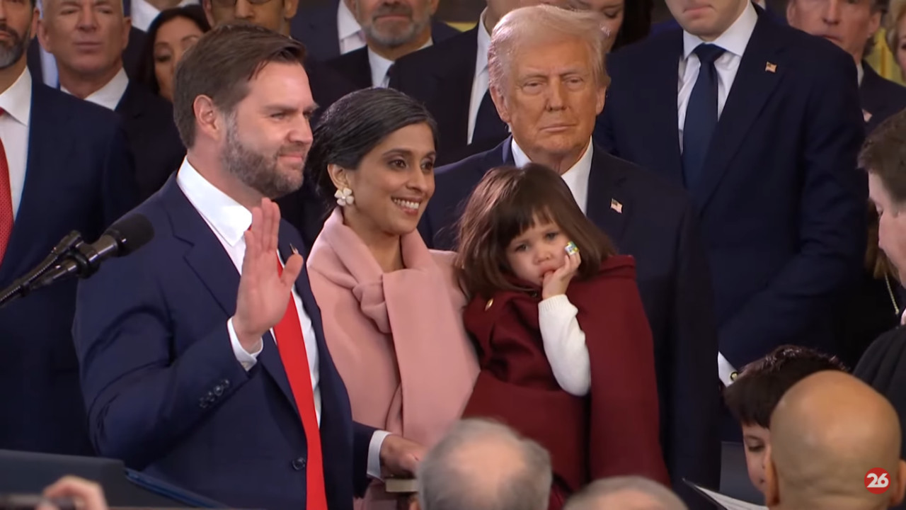 Jura de JD Vance como vicepresidente de Estados Unidos. Foto: Reuters.