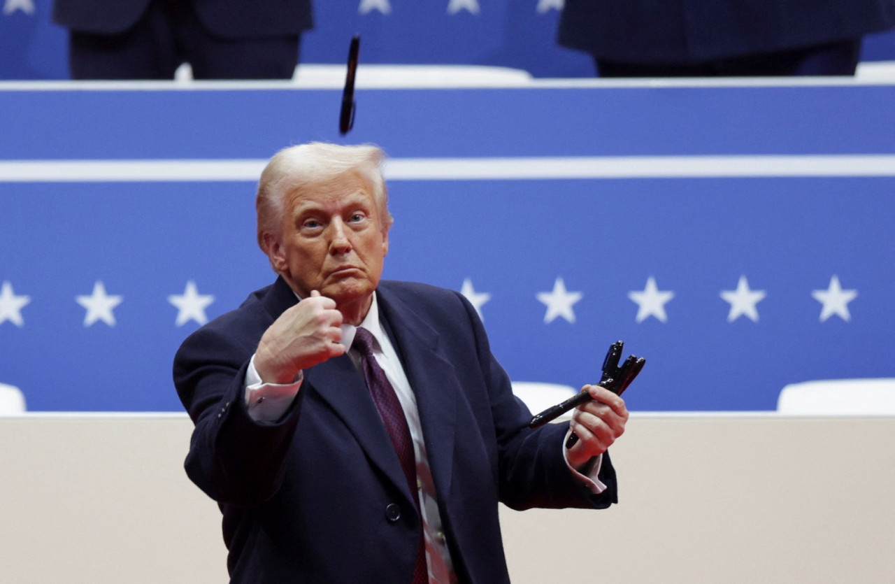 Donald Trump, presidente de Estados Unidos. Foto: Reuters/Carlos Barria
