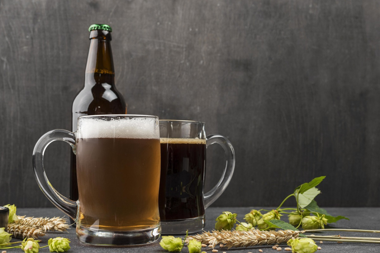 Cerveza y fernet. Foto. Freepik.