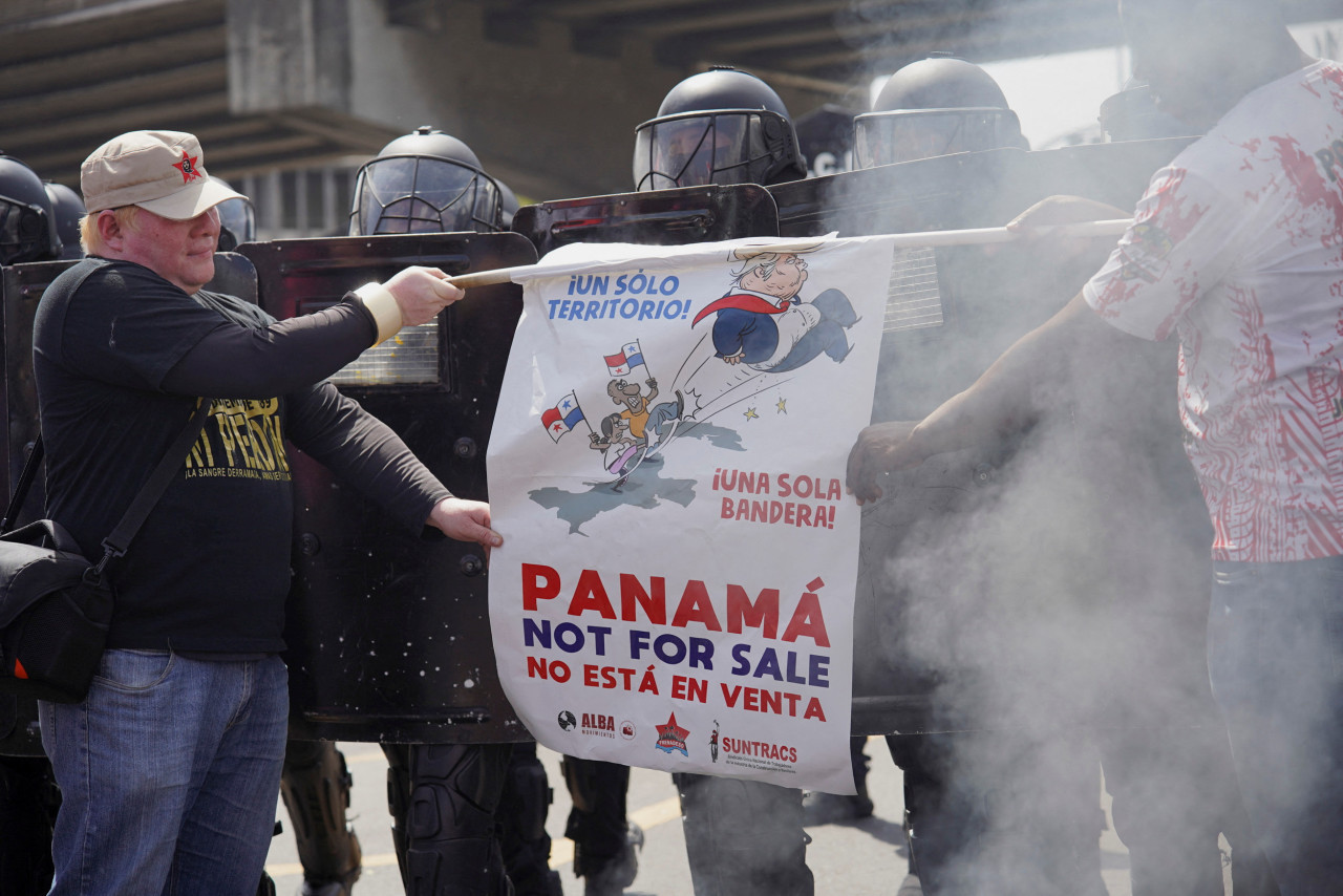 El secretario de Estado de EEUU, Marco Rubio, visita el Canal de Panamá. Foto: REUTERS/Maria Fernanda Gonzalez
