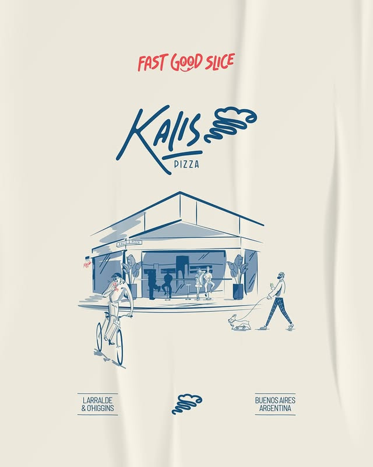 "Kalis", pizzería de Núñez. Foto: Instagram @kalis.pizza.