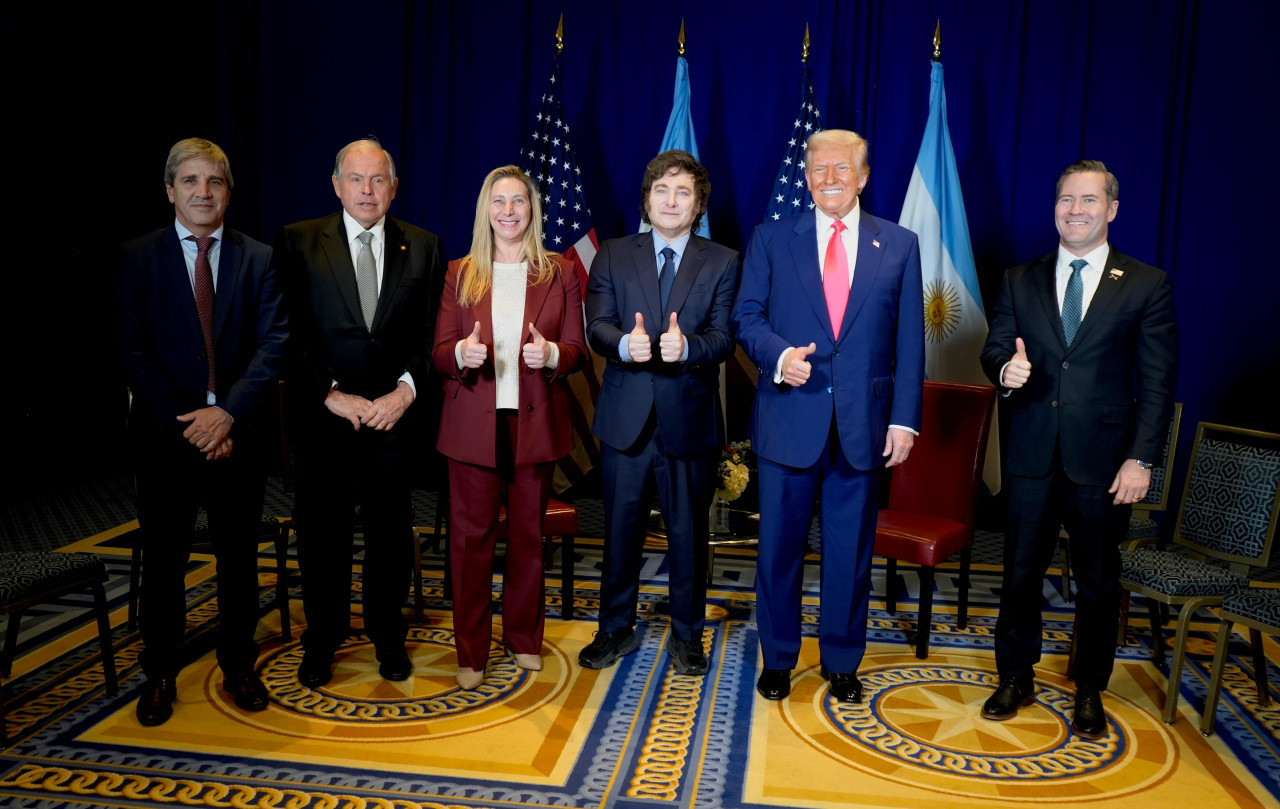 Javier Milei se reunió con Donald Trump. Foto: Presidencia
