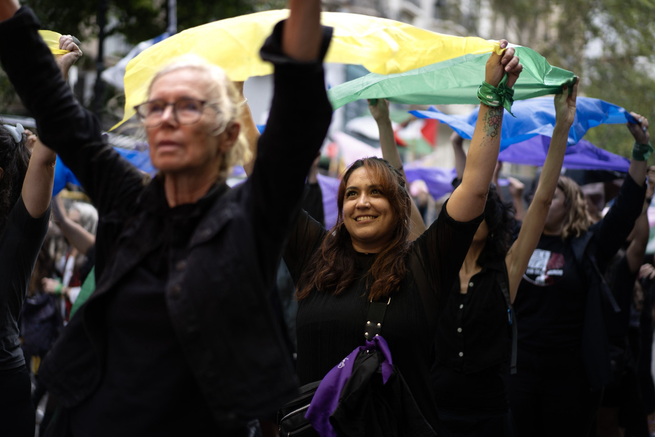 Día Internacional de la Mujer en Buenos Aires. Foto X @daviddelapaz