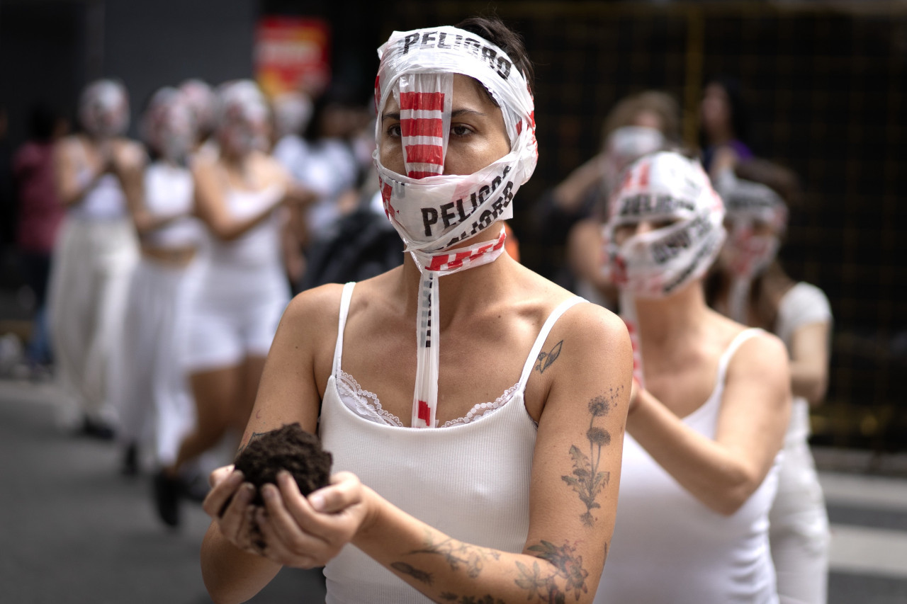Día Internacional de la Mujer en Buenos Aires. Foto X @daviddelapaz