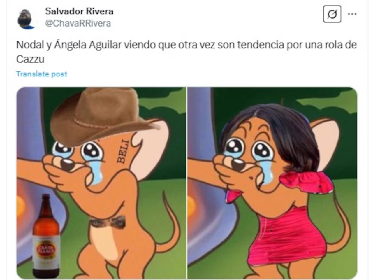 Los memes tras el lanzamiento de "Con otra", la canción de Cazzu. Foto: X.