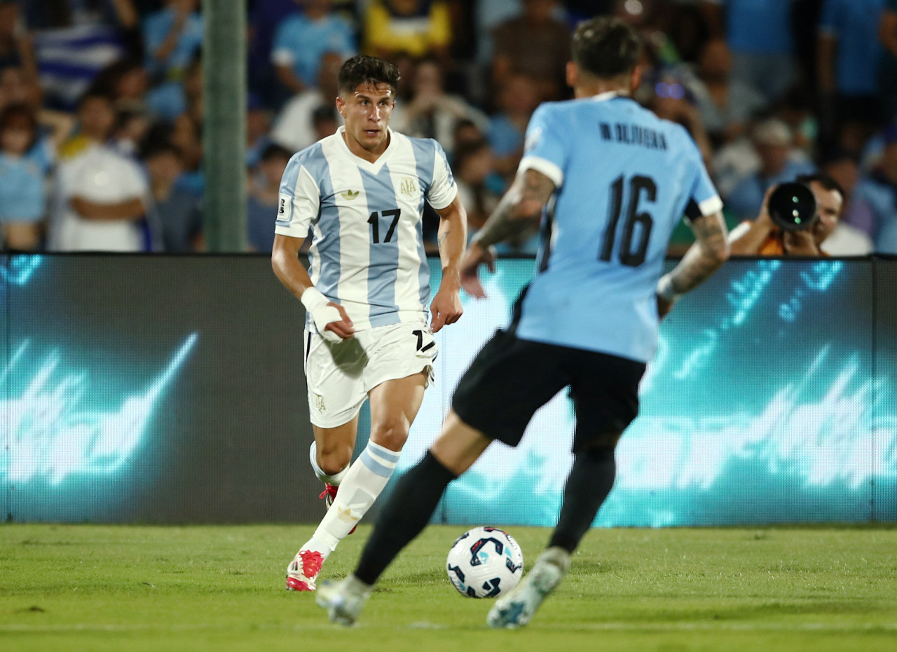 Giuliano Simeone; Uruguay vs Argentina. Foto: Reuters/Andres Cuenca