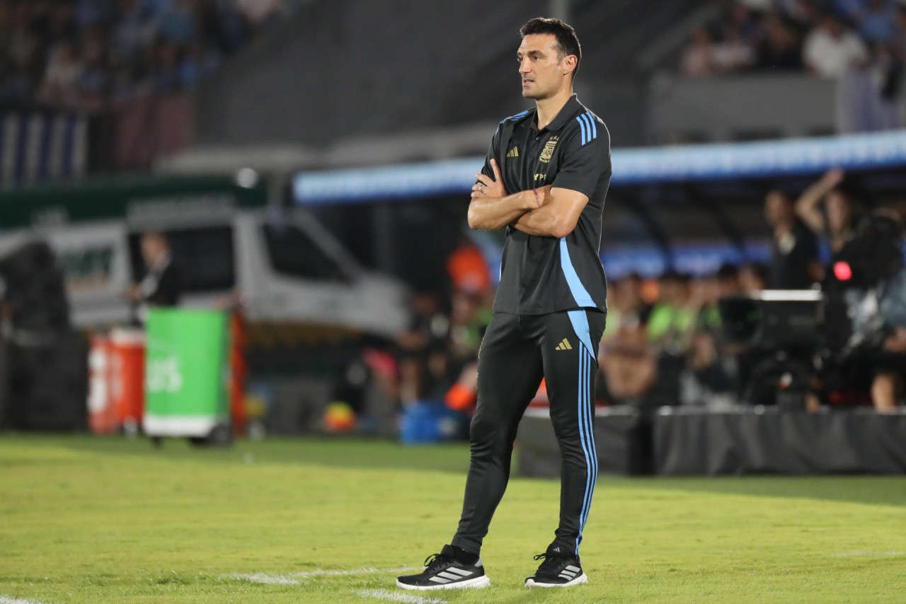 Lionel Scaloni, Uruguay vs Argentina. Foto: EFE/Raúl Martínez