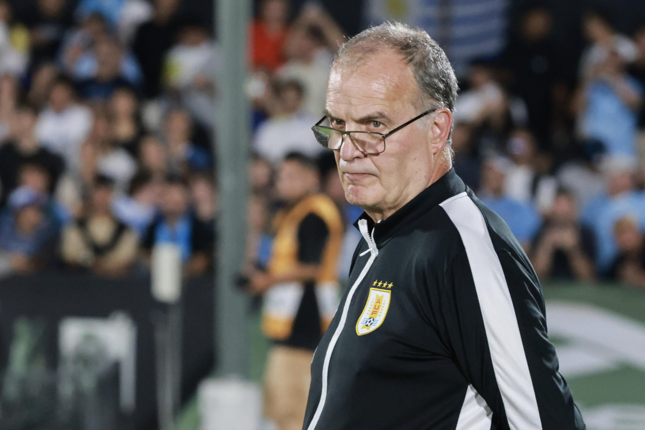 Marcelo Bielsa, Uruguay vs Argentina. Foto: EFE/Raúl Martínez