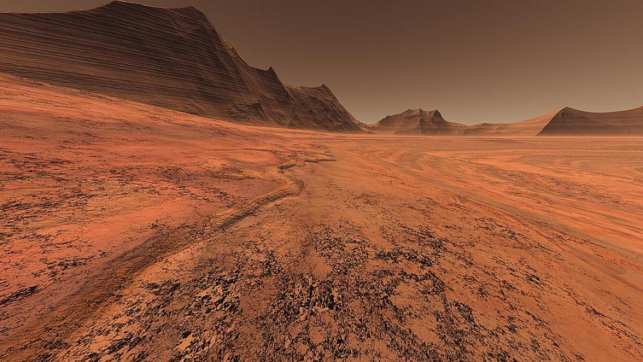 Marte, el planeta rojo que podría haber albergado vida. Foto: NASA.