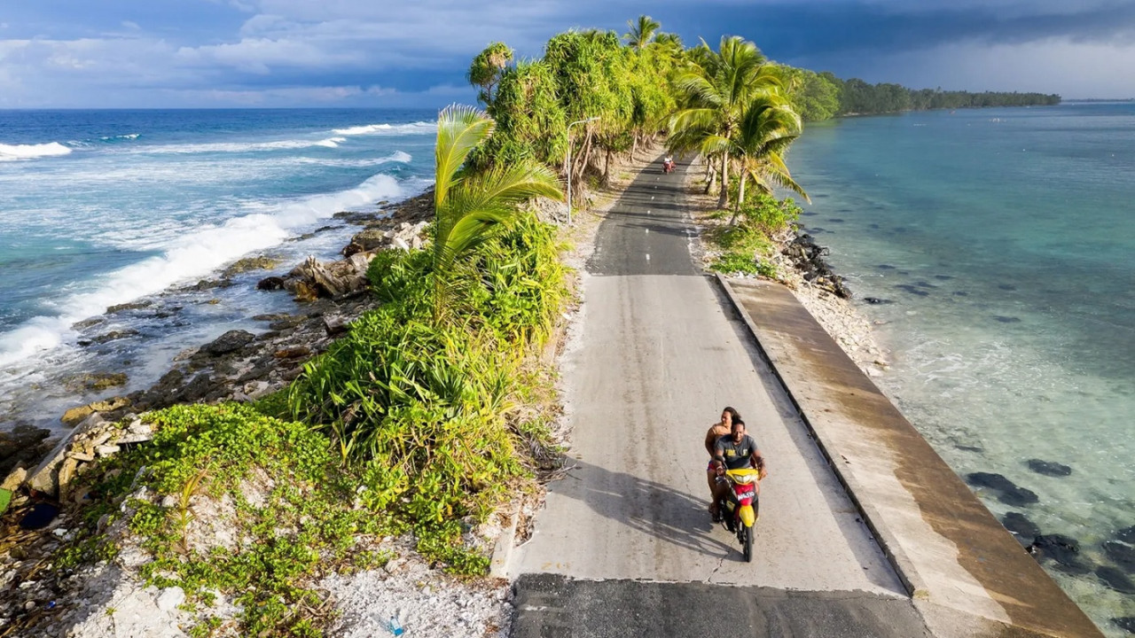 Tuvalu podría desaparecer por el cambio climático. Foto: National Geographic.