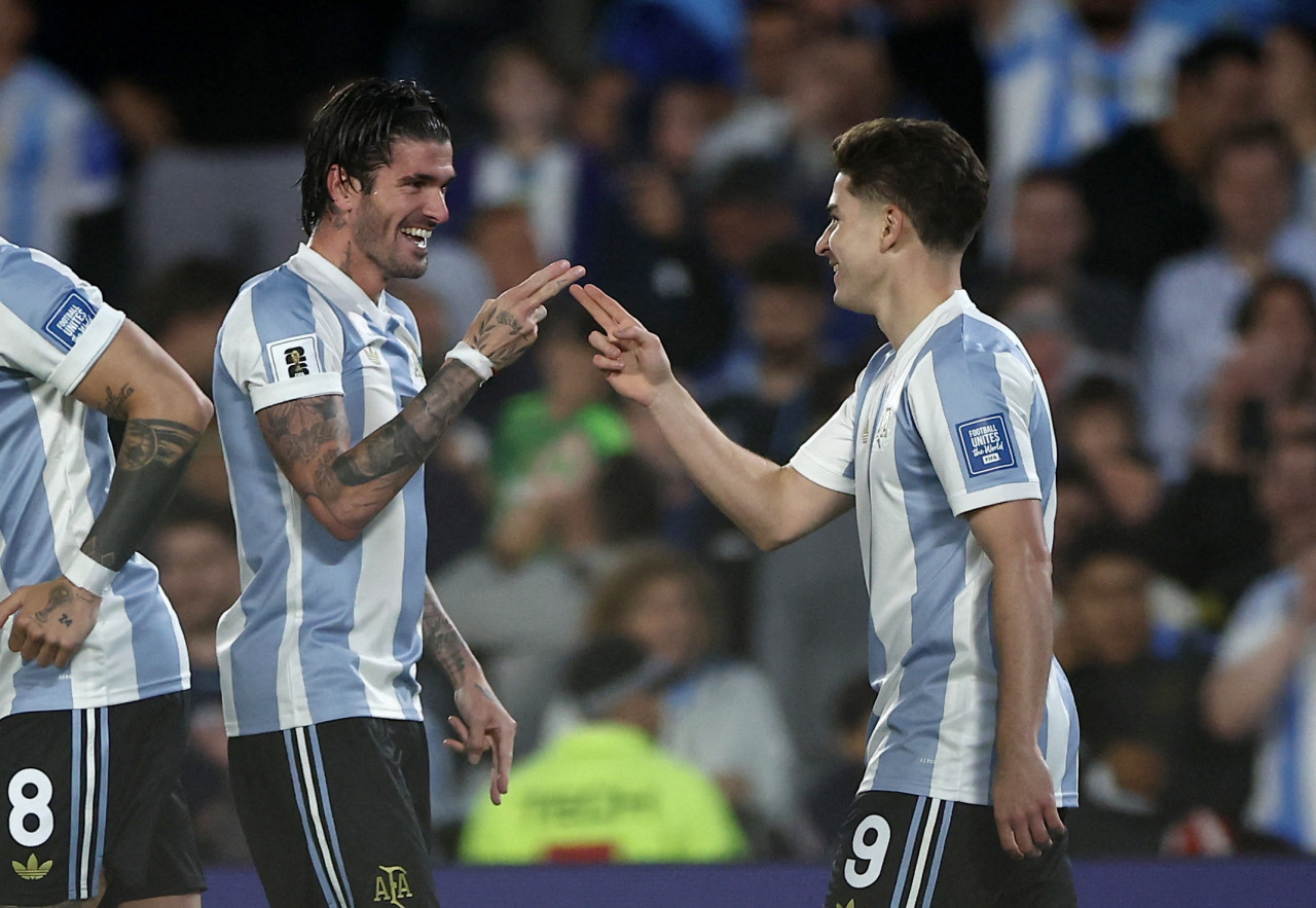 La Selección Argentina vence a Brasil. Foto: Reuters/Agustin Marcarian