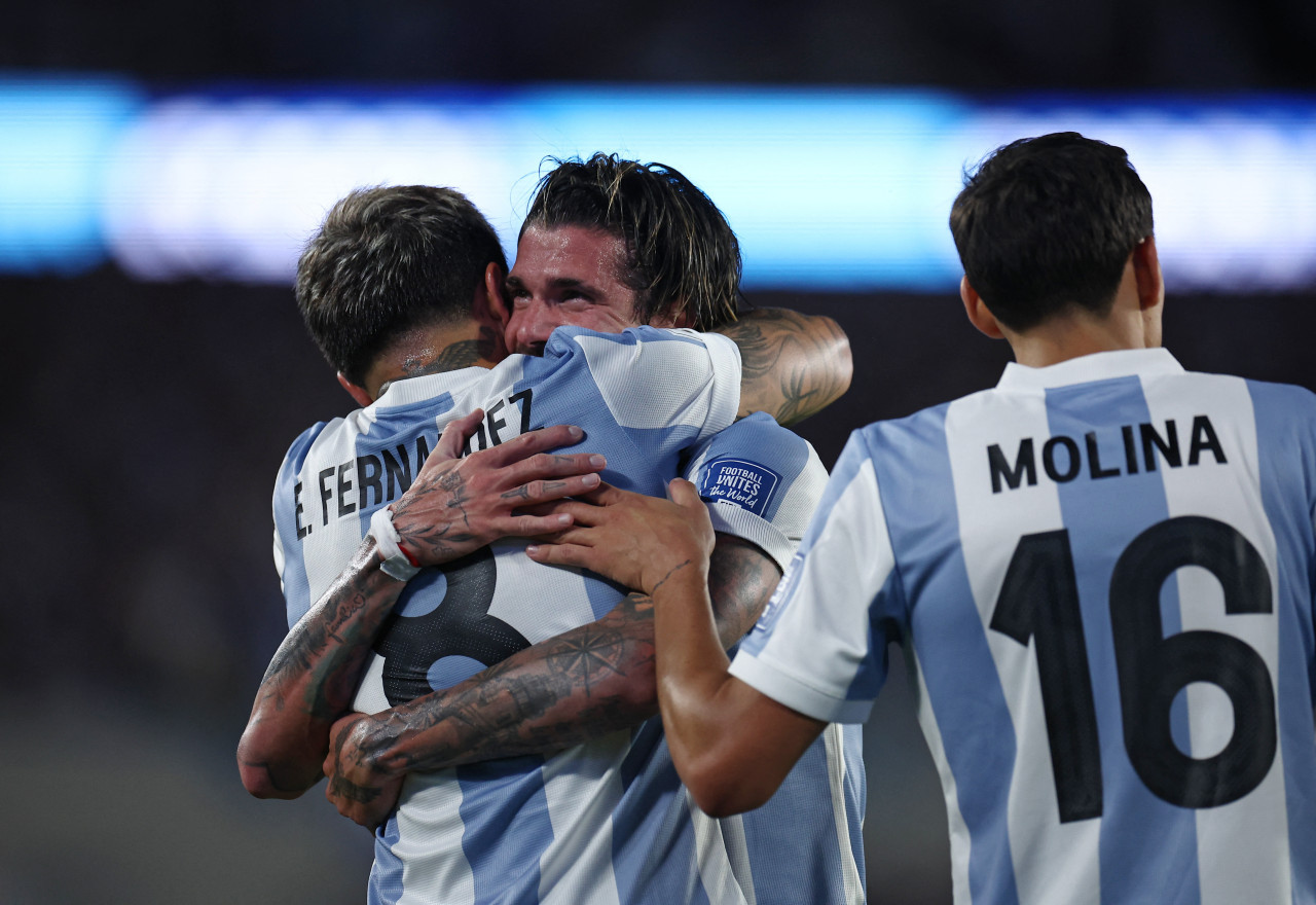 Argentina le gana 2-0 a Brasil. Foto: Reuters/Agustin Marcarian